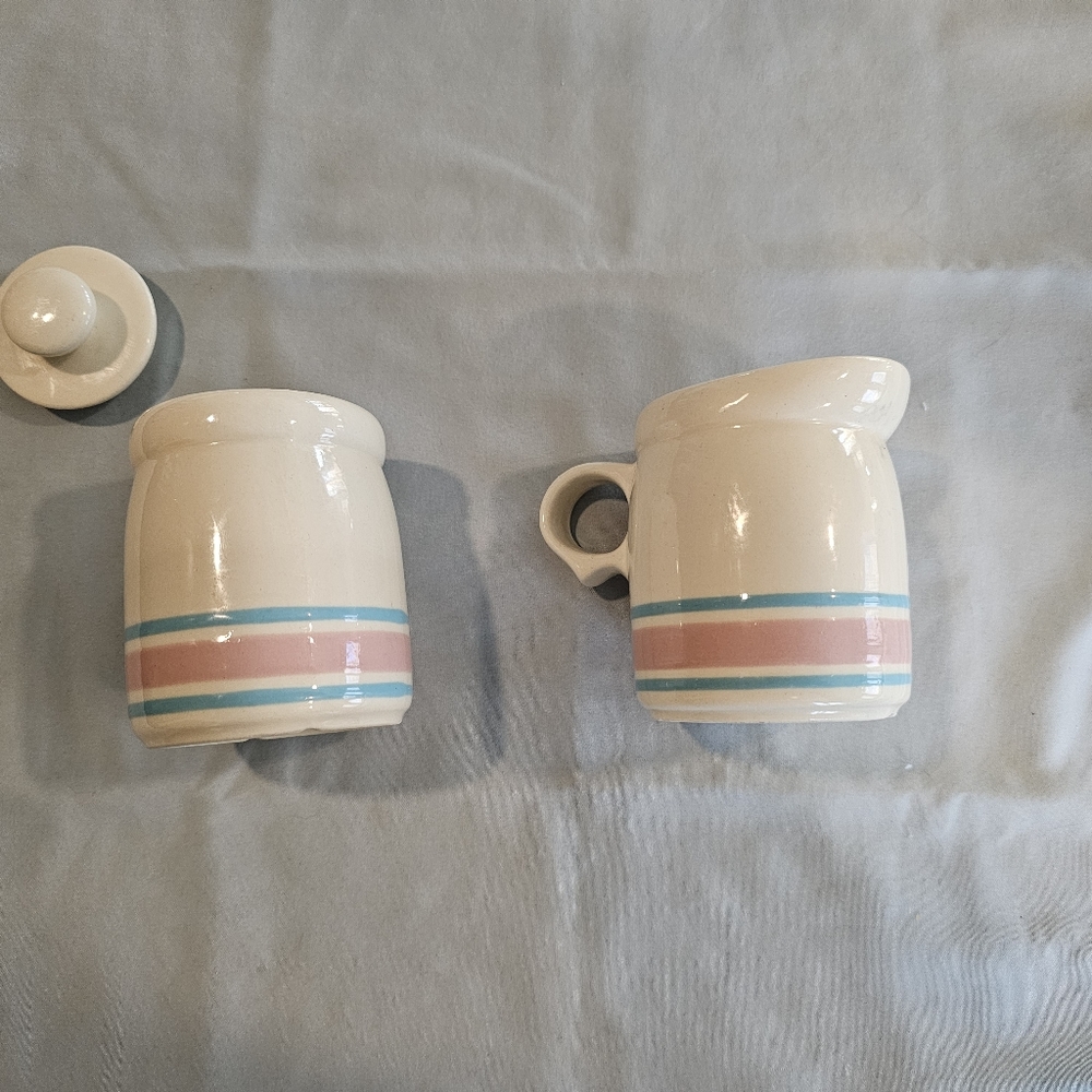 McCoy creamer and sugar bowl.